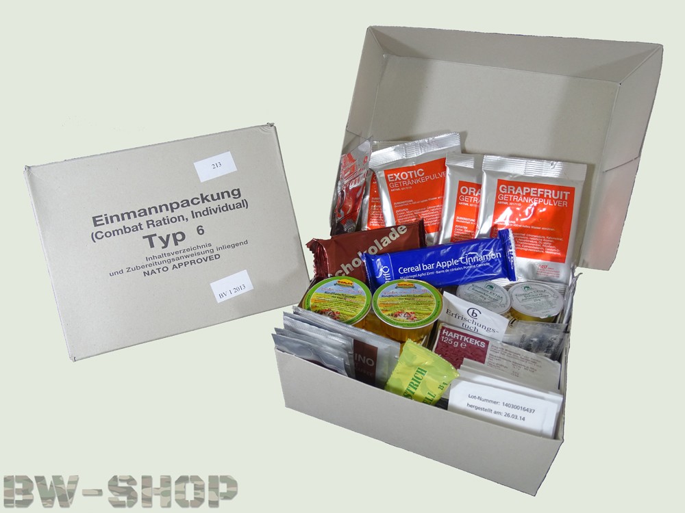 ORIGINAL BUNDESWEHR EPA TYP 1 TYP 8 NEU BW EINMANNPACKUNG ESSEN RATION OUTDOOR eBay