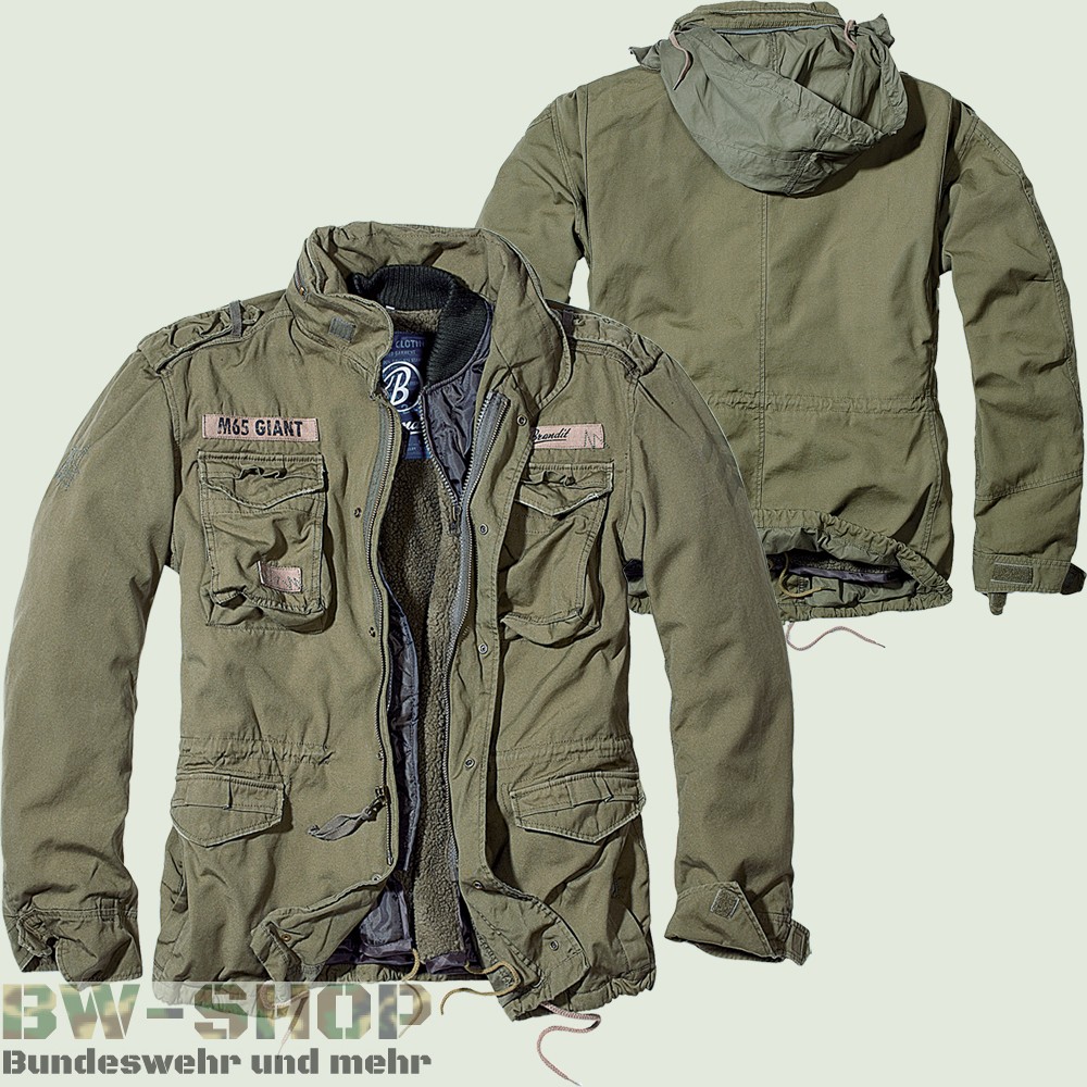 View Brandit M65 Giant Jacke Oliv Background