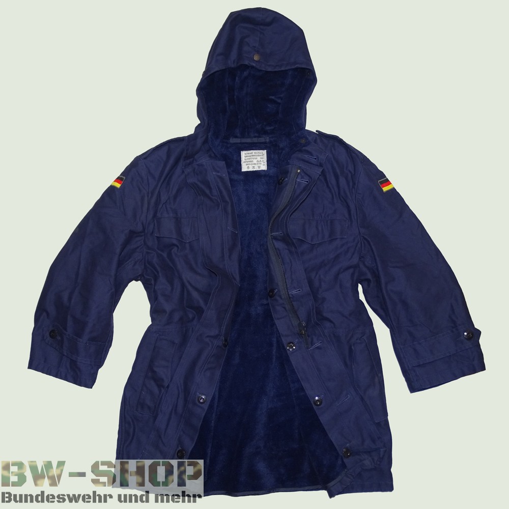 ORIGINAL BUNDESWEHR PARKA MARINE BORDPARKA BW BOOTSMANN JACKE GEFÜTTERT